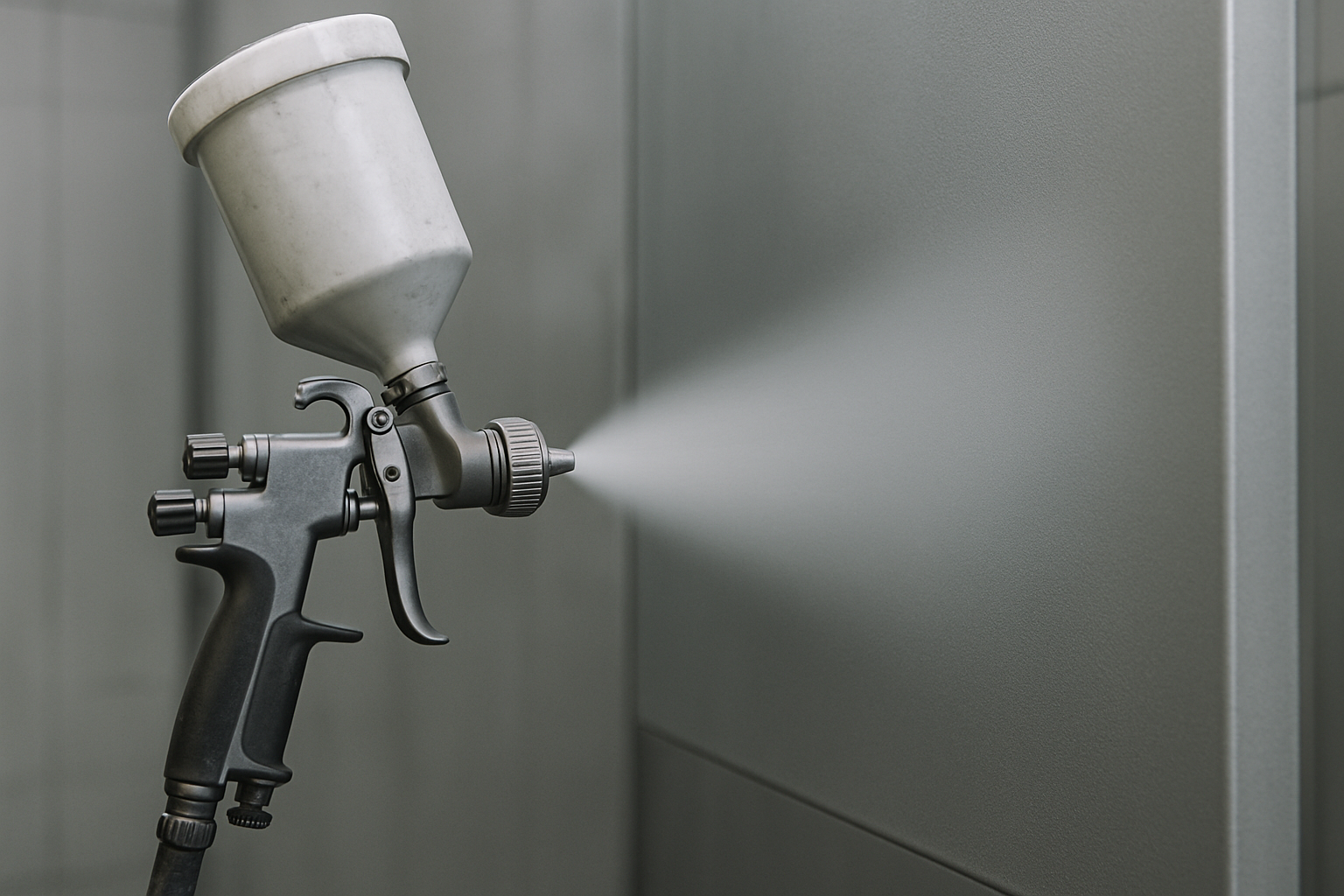 Protective coating spray application