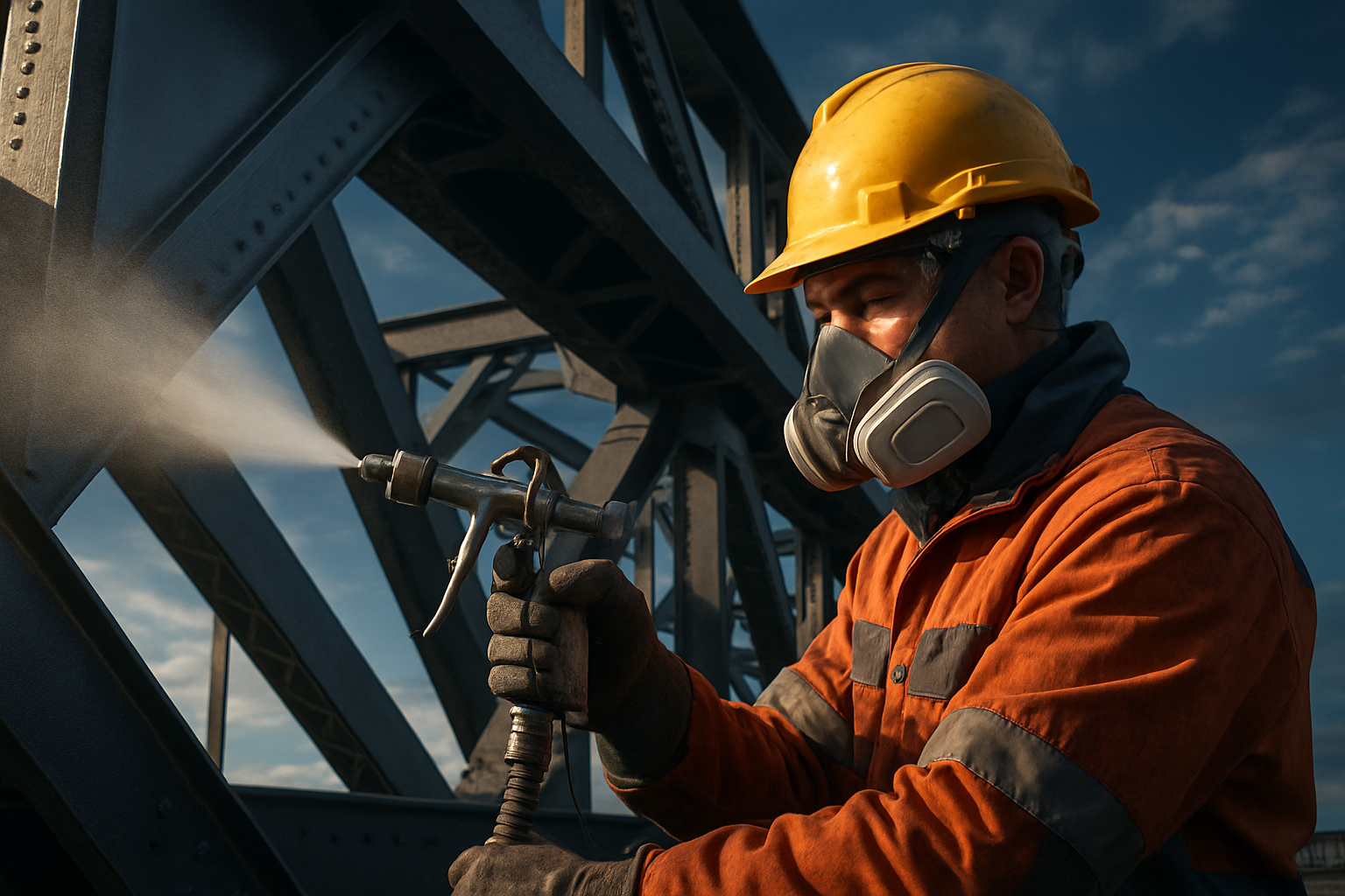 Bridge coated with LPTHC protective system